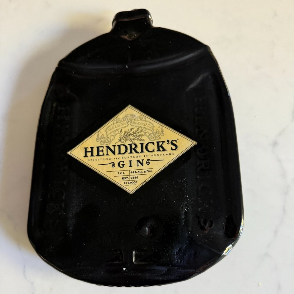 Fused Flat Hendrick's Gin Liquor Bottle
